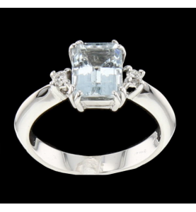 Aquamarine Ring and Diamonds