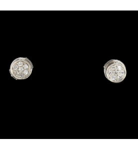Earrings in white gold and diamonds