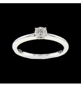 Solitaire or gris 0.30 carats
