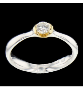 Two gold ring 0.23 carats