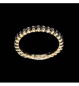 Eternity Ring in oro giallo zaffiro
