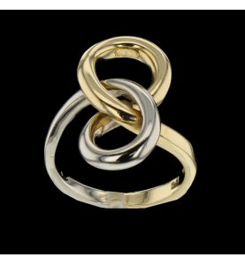 RING 2 INTERTWINED GOLDS