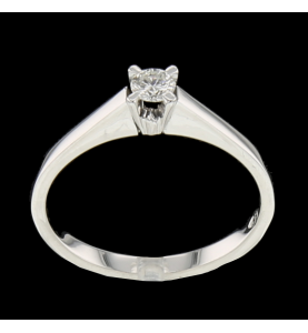 SOLITAIRE RING WHITE GOLD DIAMOND 0.15 CARATS