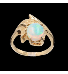 OPAL YELLOW GOLD RING