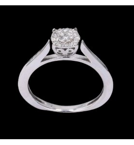 Diamond white gold ring