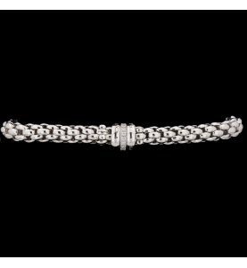 Bracelet or gris diamants