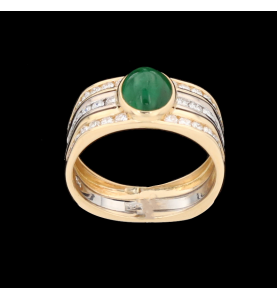 Ring 2 emerald gold