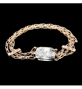 Armband aus Roségold und Diamanten