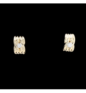 Earrings in yellow gold 585