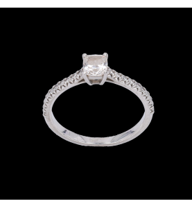 Solitaire Tiffany and Co. Platine Diamants