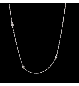 Halskette Tiffany und Co. Silber Diamanten