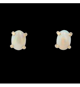 Earrings yellow gold Opals