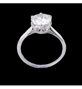 Solitaire Grey Gold 1.87 Carats