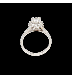SOLITAIRE RING 0.80 CARATS WHITE GOLD