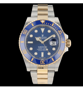Rolex Submariner oro acciaio quadrante blu