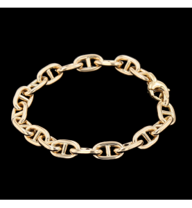 Gold bracelet marine mesh