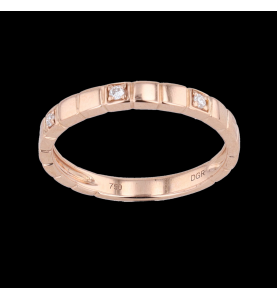 Pink gold ring 750