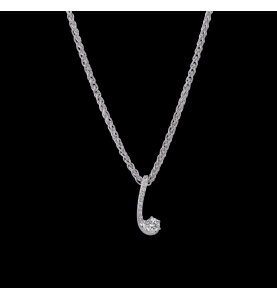 Palm tree diamond necklace