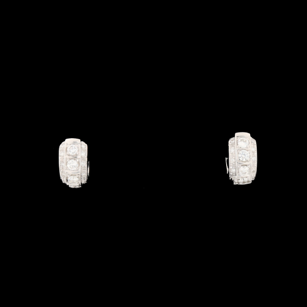 1.43 carat white gold earrings