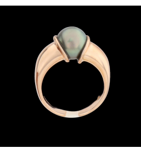 Ring aus Roségold Perle