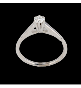 0.23 carat white gold diamond ring