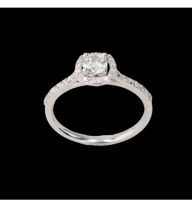 WHITE GOLD SOLITAIRE 0.54 CARATS