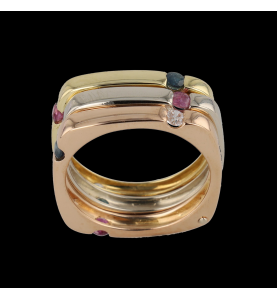 Dreifach-Ring 3 Gold