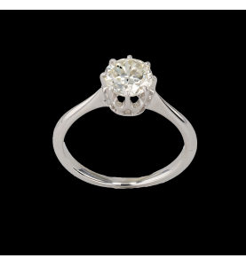 WHITE GOLD SOLITAIRE RING 0.80 CARATS