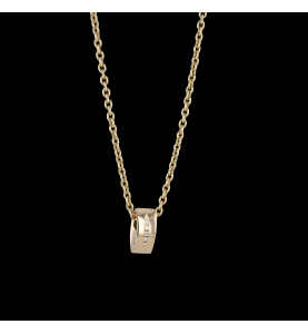 Halskette aus Gelbgold mit Diamantanhänger