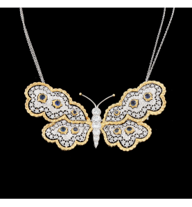 Création collier pendentif Papillon