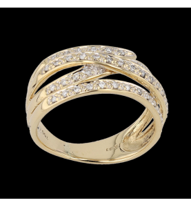 Ring aus Gelbgold Diamanten