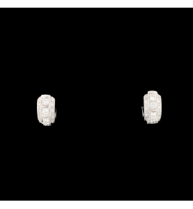 Boucles d'oreilles Or gris Diamants 0.67 carats