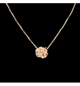 Sand rose pendant necklace