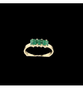 Yellow Gold and Emerald Ring