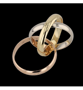 CARTIER RING TRINITY 3 GOLD