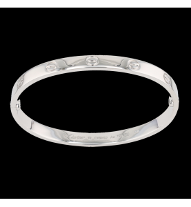 Bracelet LOVE de Cartier en or gris 750 / 18 carats.