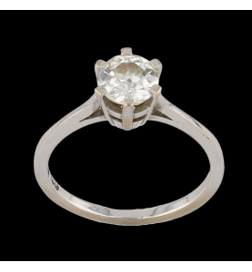 Solitaire or gris 1.01 carats