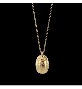 Chanel scarab pendant necklace