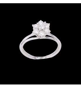 7 Diamond Flower Ring