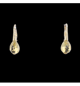 Peridot yellow gold earrings