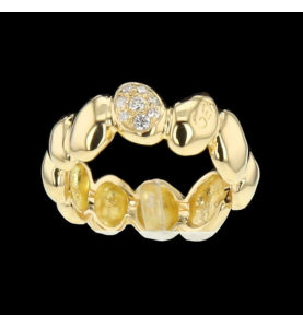 Ring yellow gold Diamonds