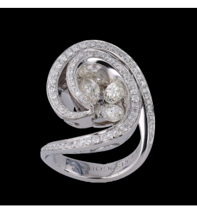 De Grisogono White Gold Diamond Ring 2.35Cts