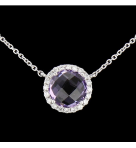 Necklace Amethyst and Zircons