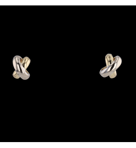 2 gold earrings