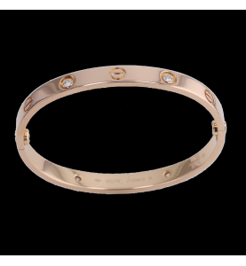 LOVE bracelet by Cartier in pink gold