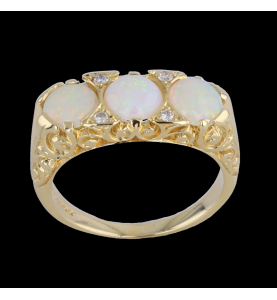 TRIPLE MOTHER-OF-PEARL RING