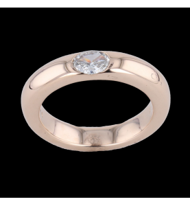 Bague Solitaire or rose 0.50 carats