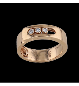 Messika Move Noa pink gold ring