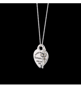 Pendant Heart Plate with Key Return to Tiffany