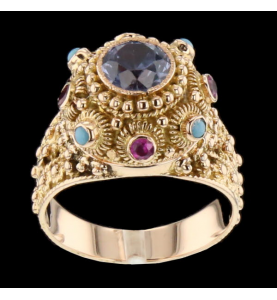 Poison ring in Yellow Gold 750